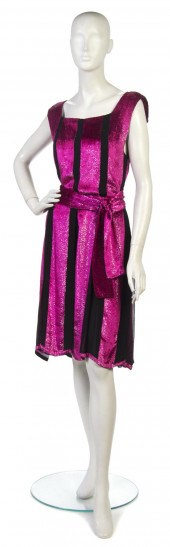 A Pauline Trigere Black Silk C