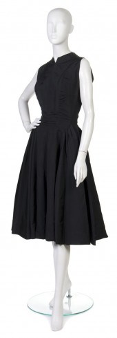 A Pauline Trigere Black Silk F