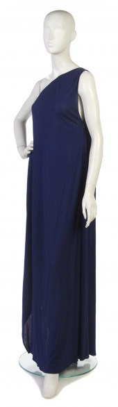 A Pauline Trigere Purple Silk