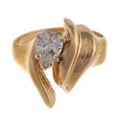 A PEAR SHAPE DIAMOND FREEFORM