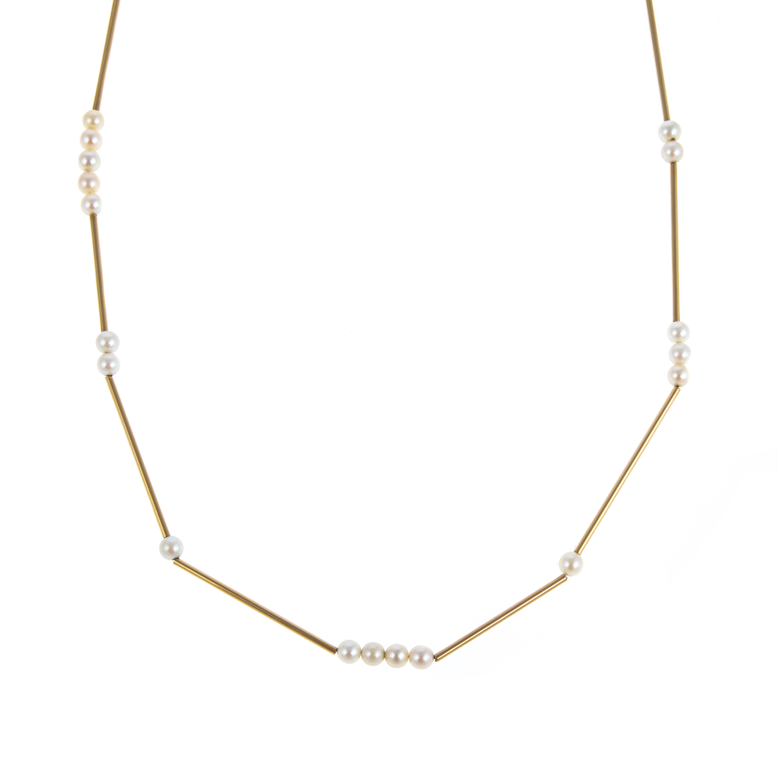 A PEARL STATION NECKLACE BY BETTY