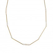 A PEARL STATION NECKLACE BY BE