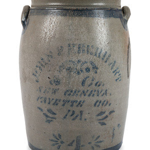 A Pennsylvania Cobalt-Stenciled