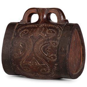 A Pennsylvania Dutch Carved Wood