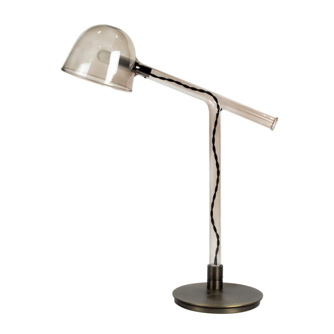 A PENTA FUME GLASS AND BRONZED