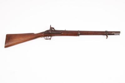 A percussion cap rifle with