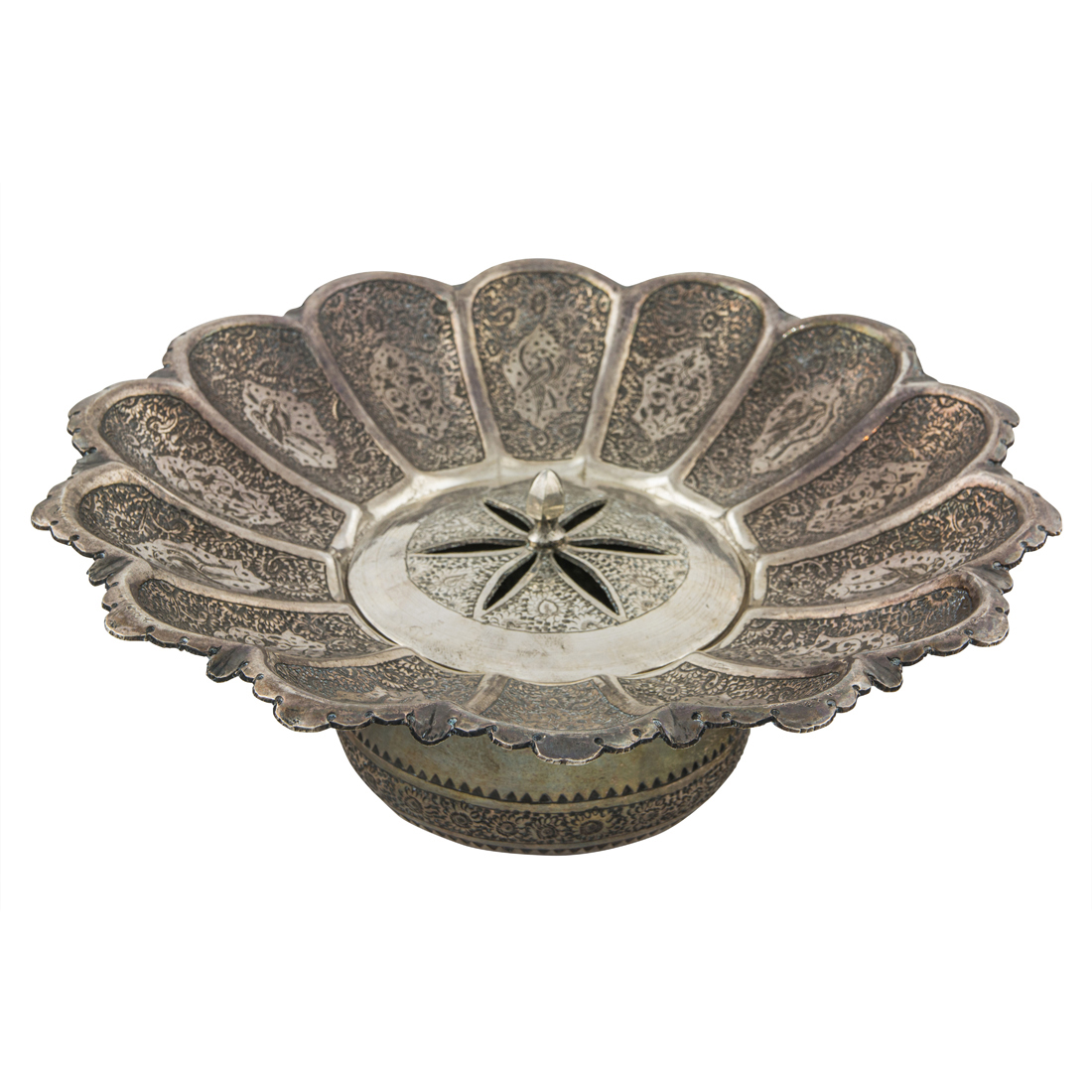 A PERSIAN .875 SILVER COVERED