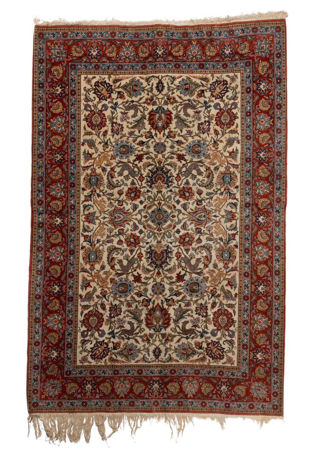 A PERSIAN ISFAHAN WOOL GARDEN