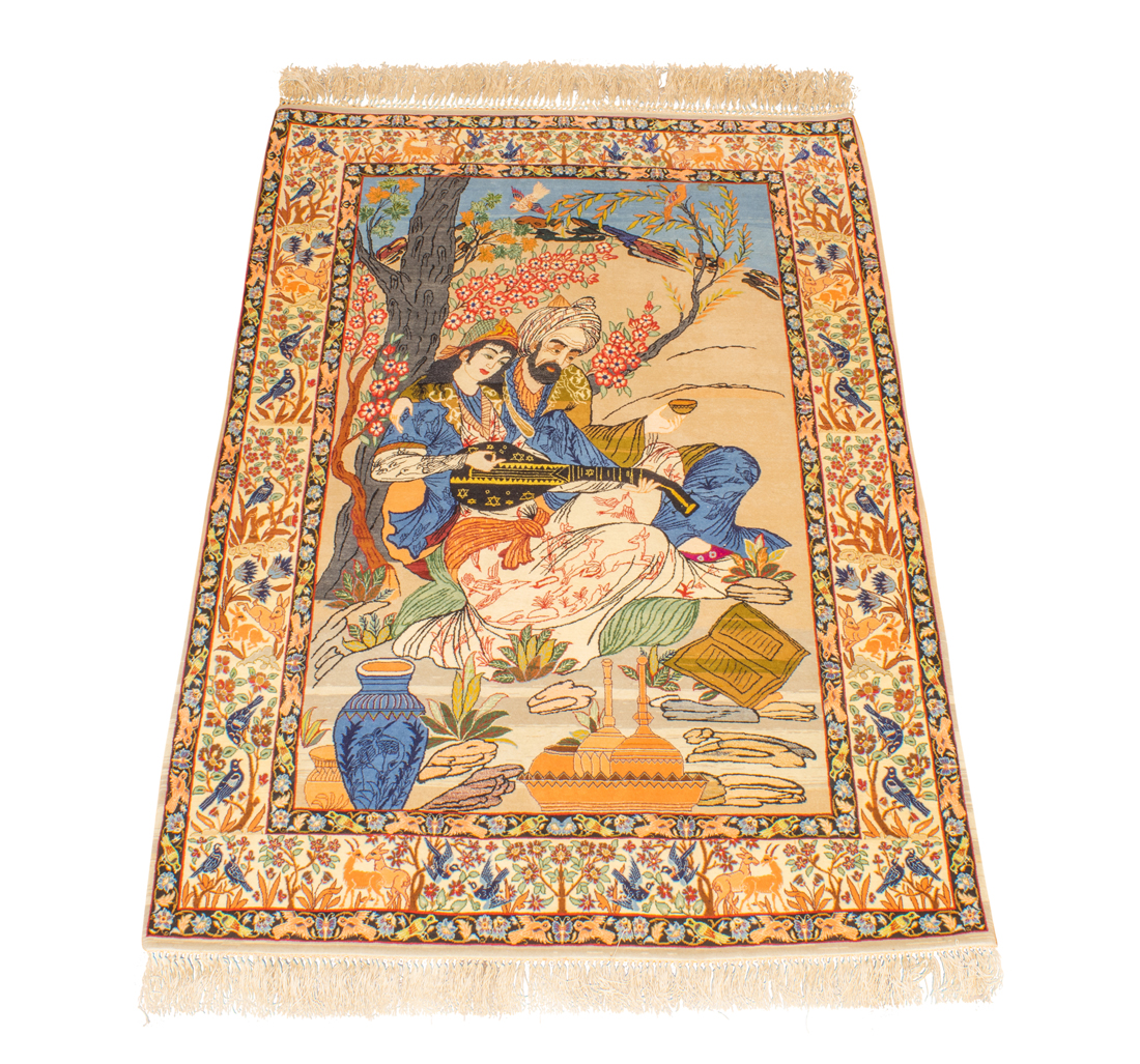 A PERSIAN ISPHAHAN CARPET A Persian