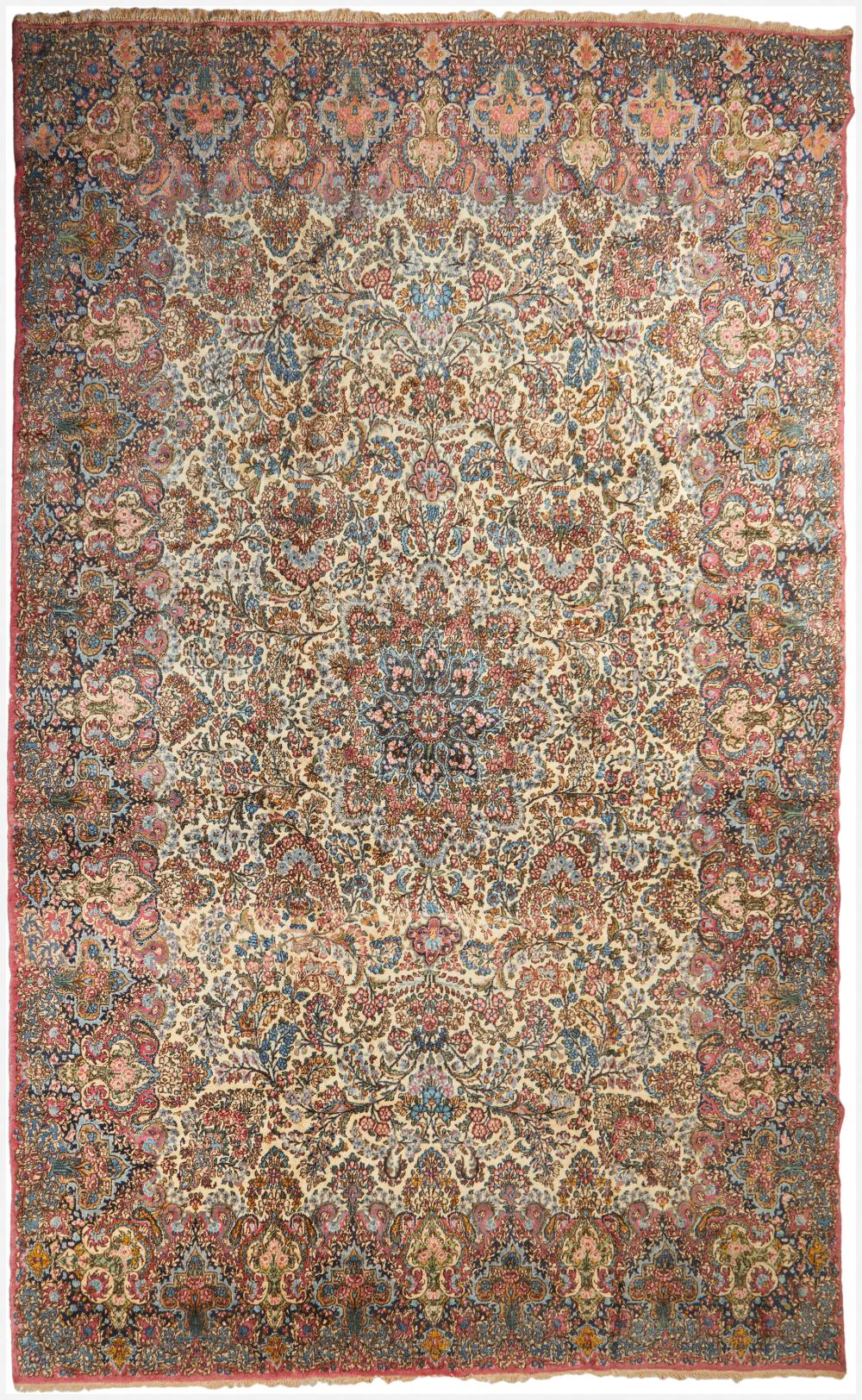 A PERSIAN KERMAN ROOM-SIZED RUGA