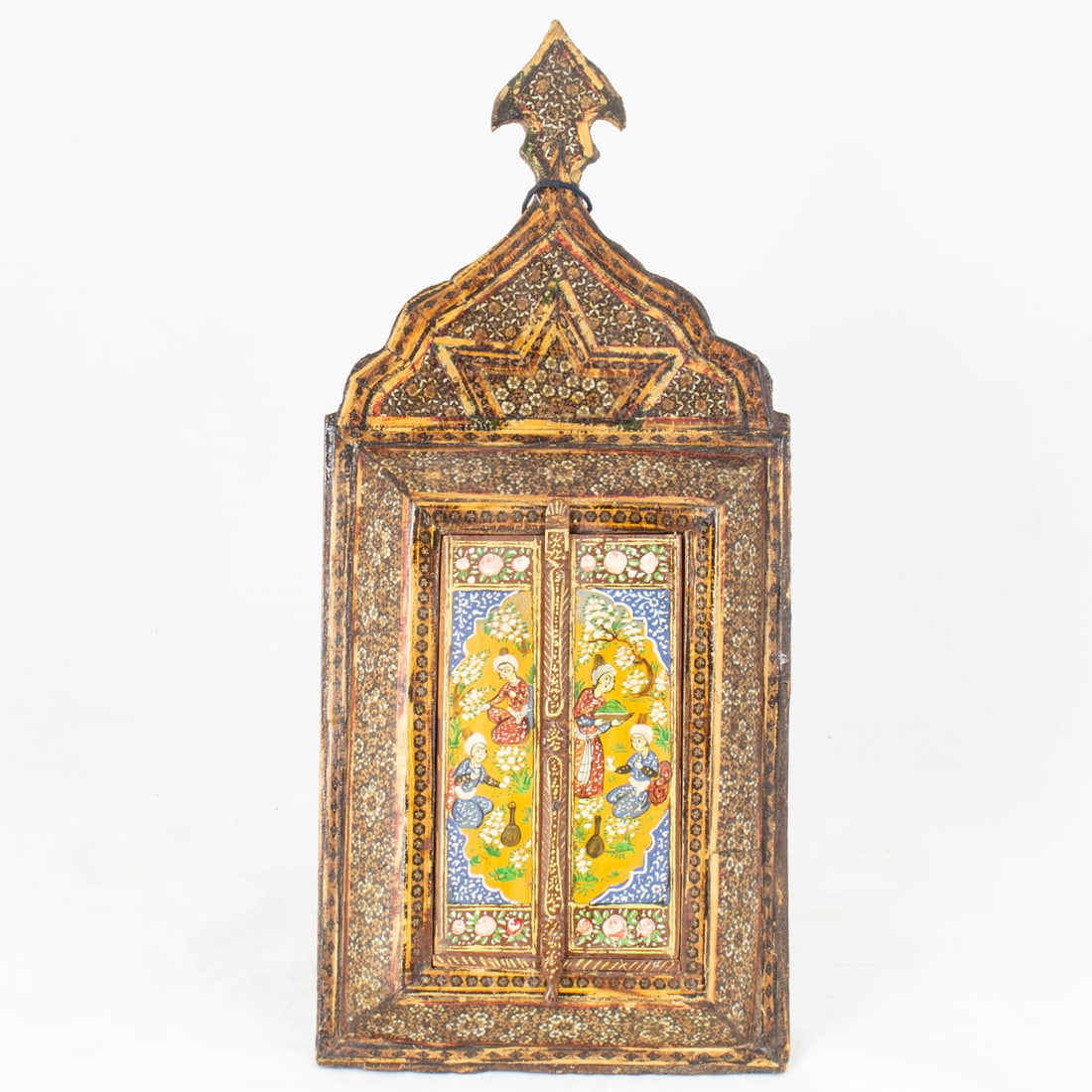 A PERSIAN LEVANTINE INLAID AND