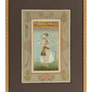 A Persian Miniature Painting 12 x 8