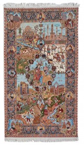 A PERSIAN PICTORIAL RUGA Persi