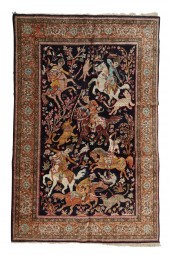 A PERSIAN PICTORIAL RUGA Persi