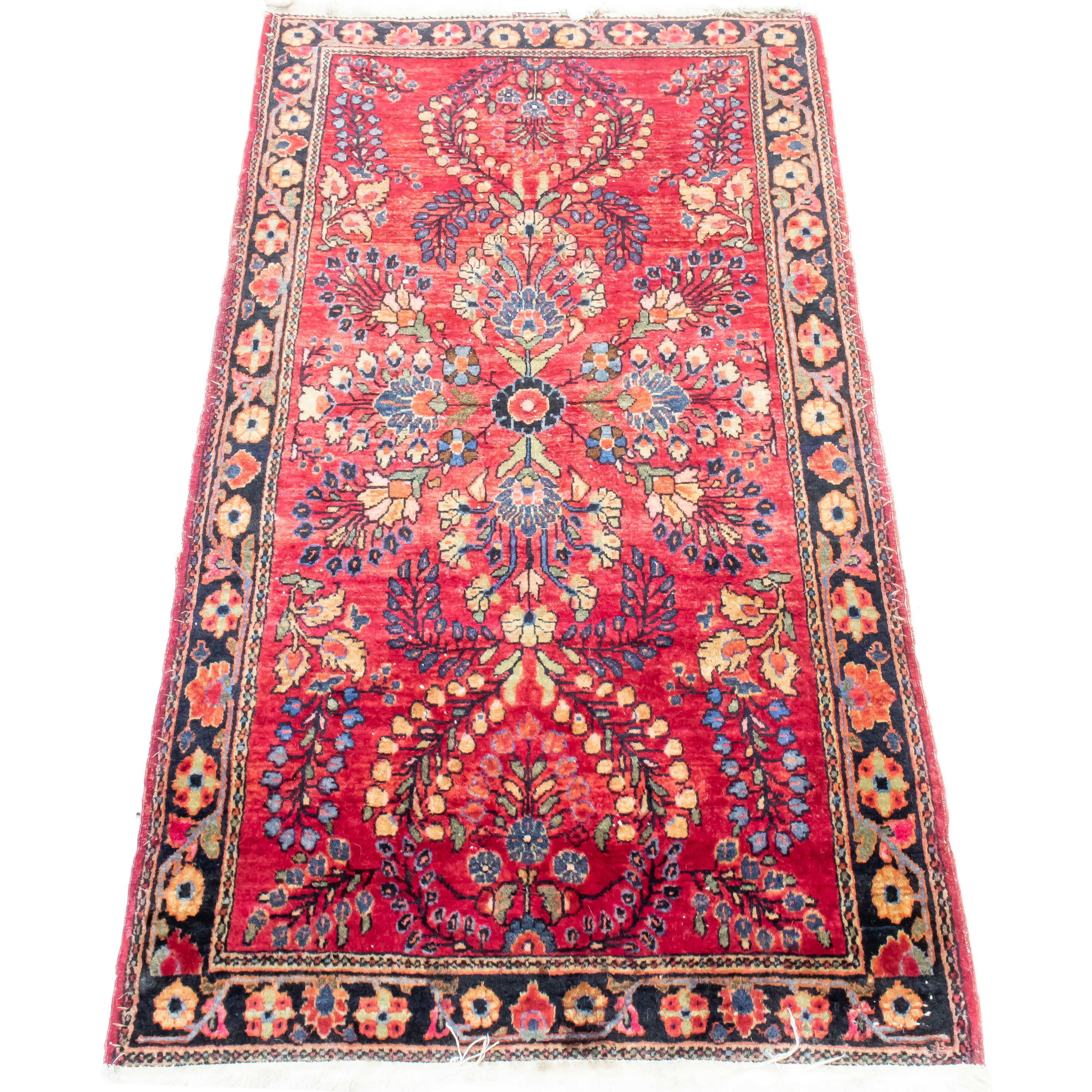 A PERSIAN SAROUK MAT A Persian