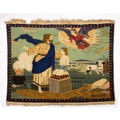 A PERSIAN SCENIC CARPET A Pers