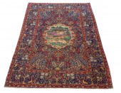 A PERSIAN SCENIC KERMAN CARPET