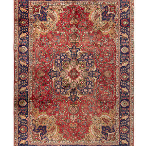 A Persian Wool Rug Circa 1930-40 11