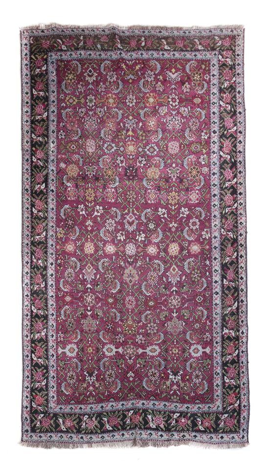 A Persian Wool Runner decorated