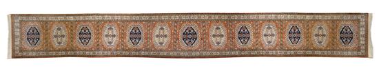 A Persian Wool Runner having