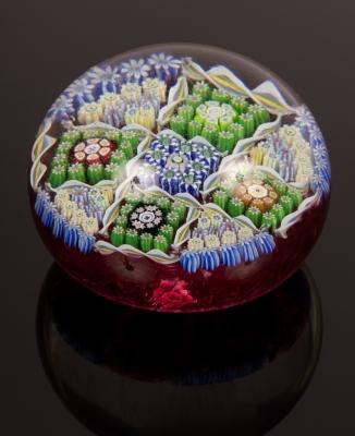 A Perthshire glass paperweight of