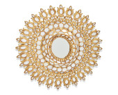 A PERUVIAN GILTWOOD WALL MIRRO