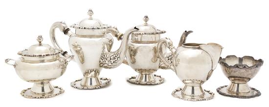 A Peruvian Sterling Silver Tea