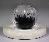 A Peter Dreiser wheel cut glas