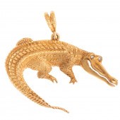 A PETER LINDEMAN ALLIGATOR PEN