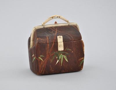 A Petite Carved "Purse", Chinese,