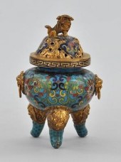 A Petite Cloisonné Censor, ca.