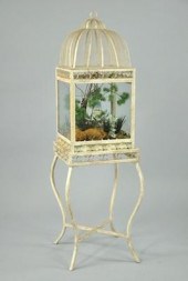 A Petite Terrarium A wrought m