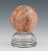 A Petrified Wood Sphere A mine