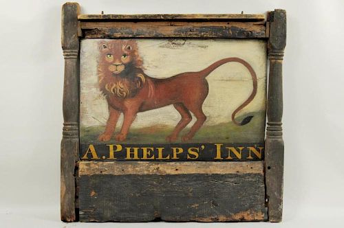 A. PHELPS INN PAINTED TAVERN SIGNA.