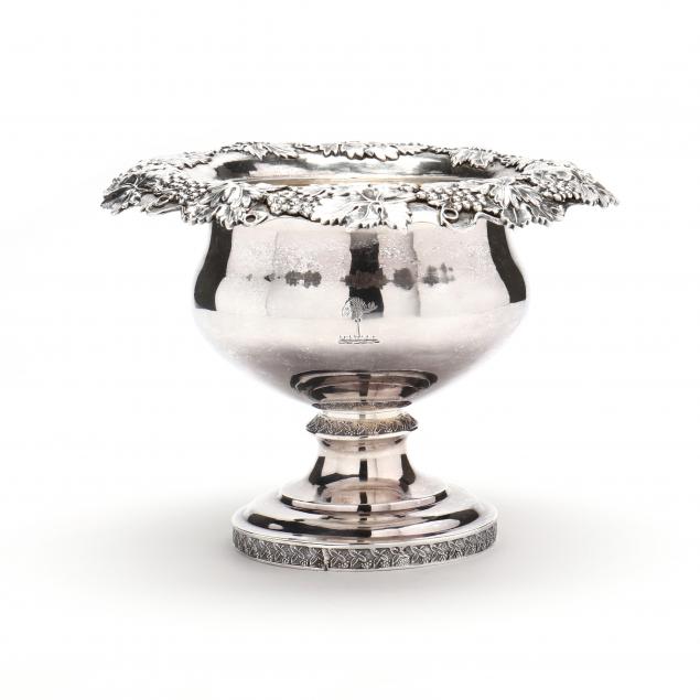 A PHILADELPHIA COIN SILVER PEDESTAL