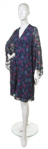 A Philippe Venet Blue Silk Dre