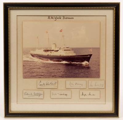 A photograph of H M Britannia