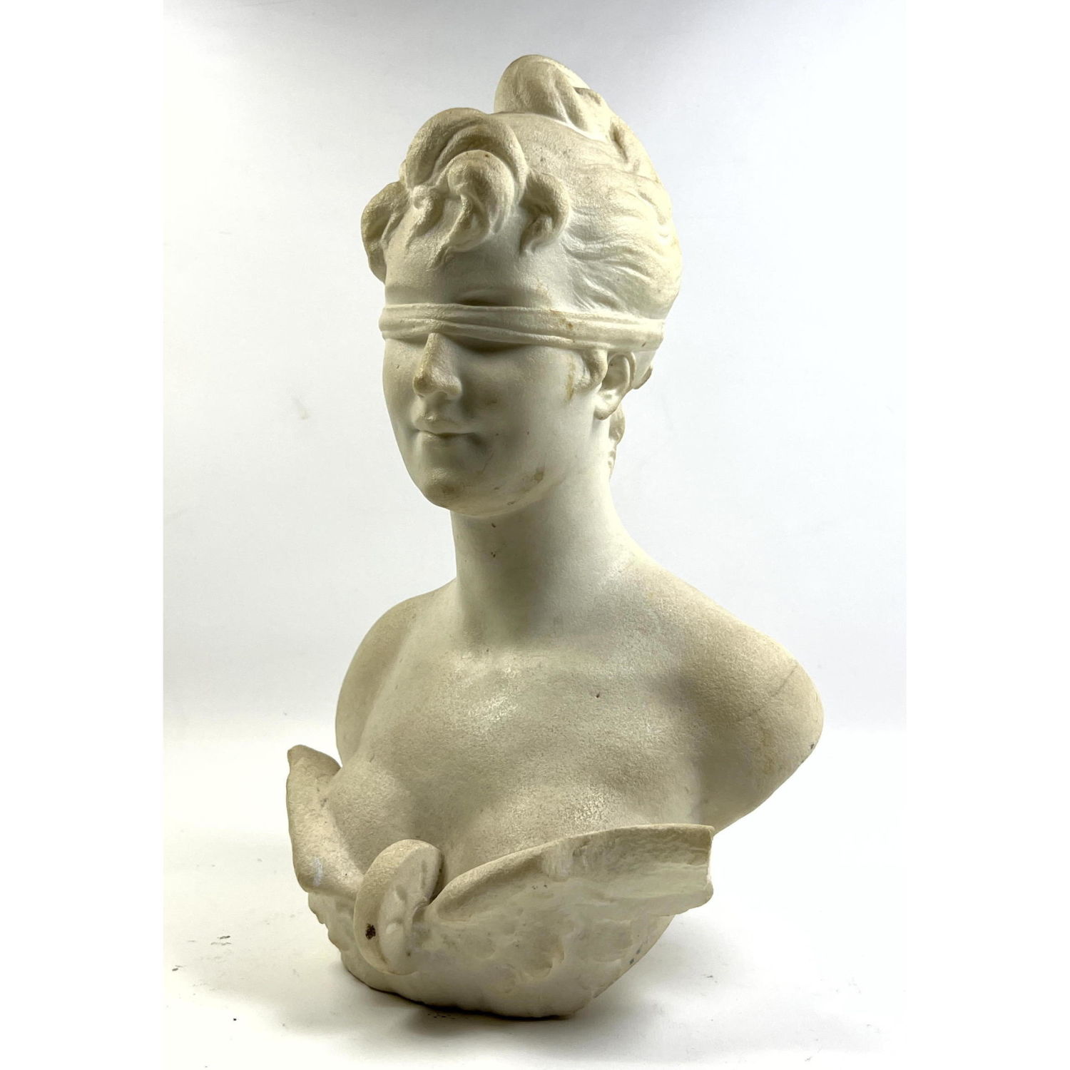 A PIAZZA Carved Carrera Marble