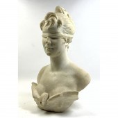A PIAZZA Carved Carrera Marble