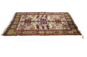 A PICTORIAL KILIM CARPET<br>A