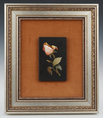 A Pietra Dura Wall Plaque Italian