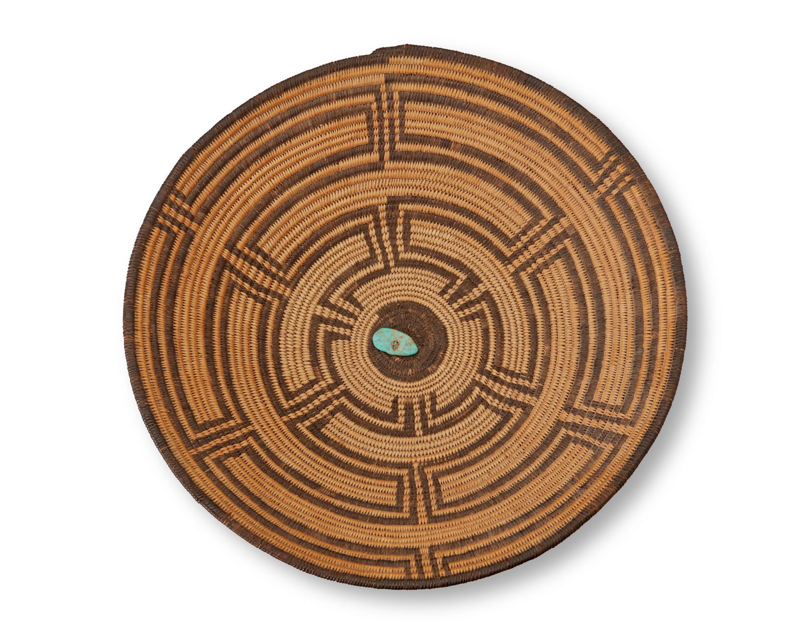 A PIMA BASKETRY TRAYA Pima basketry