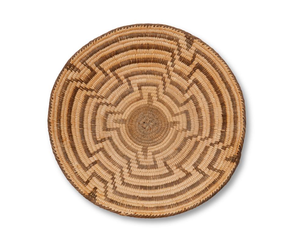 A PIMA BASKETRY TRAYA Pima basketry