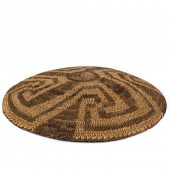 A PIMA FLAT BASKET TRAY, THE T