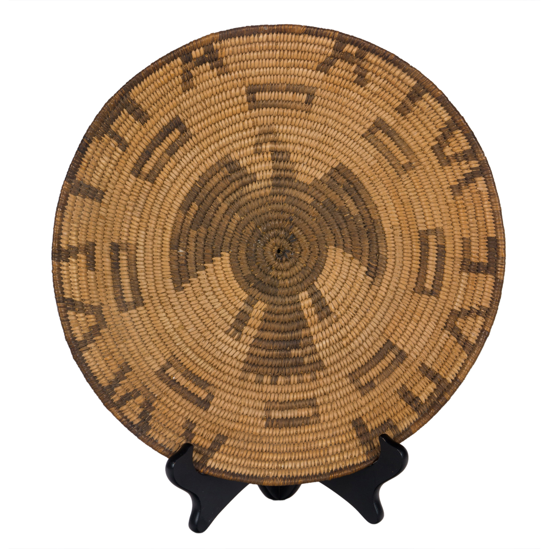 A PIMA PICTORIAL BASKET TRAY
