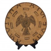 A PIMA PICTORIAL BASKET TRAY C