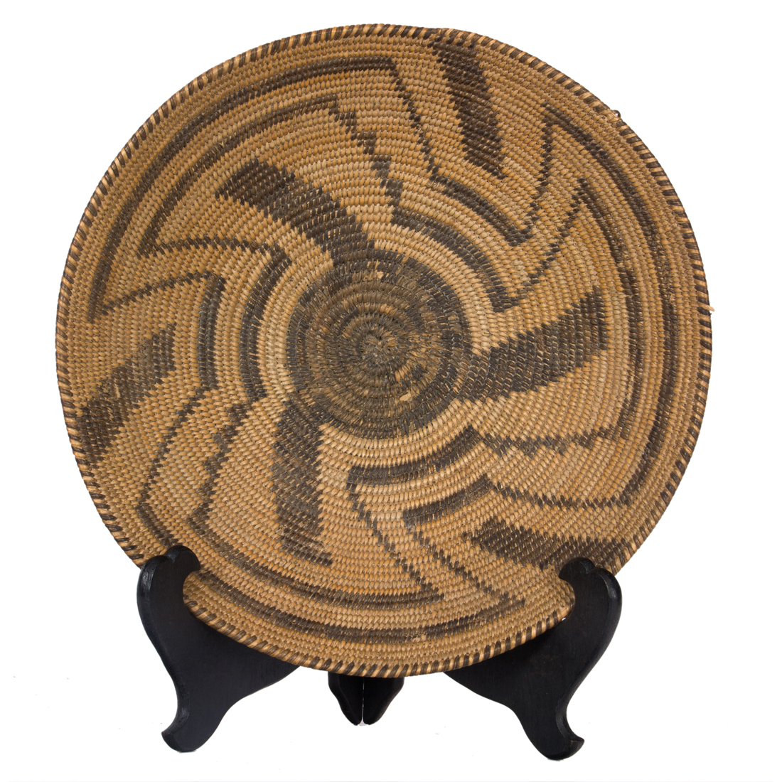 A PIMA PICTORIAL BOWL FORM BASKET A
