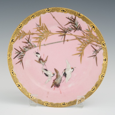 A Pink Ground Yokohama Porcelain
