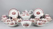 A PINK LUSTRE PART TEA SERVICE