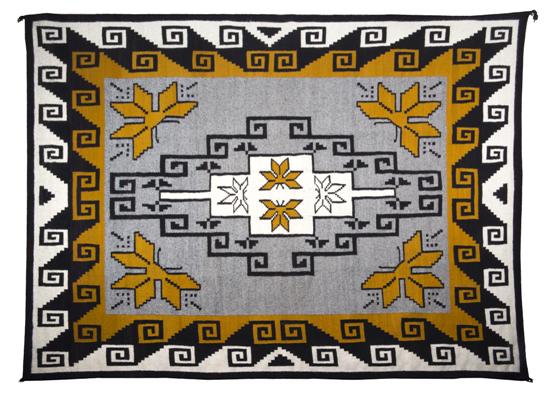 A Pinon Weaving in black tan